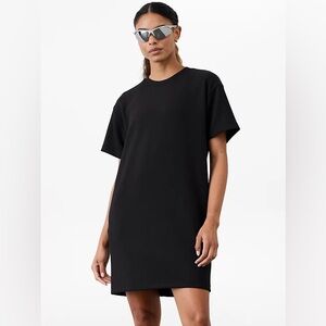 NWT Athleta Seasoft Ribbed Tshirt Dress Black